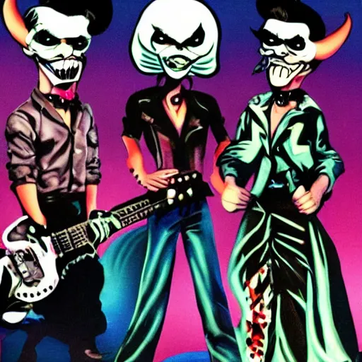 Image similar to rockabilly demon, rockabilly goblin, rockabilly gremlin