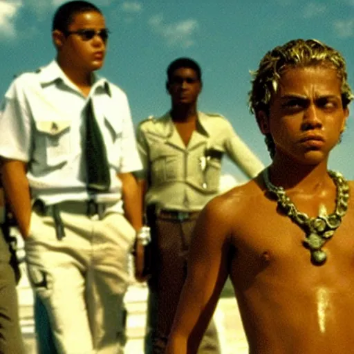 Image similar to a film still of Giorno Giovanna in city of god(2002)