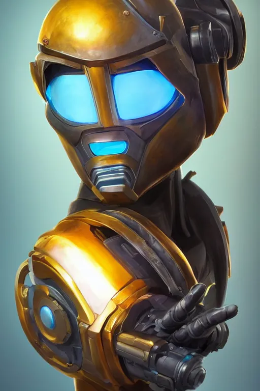 Image similar to epic mask helmet robot ninja portrait stylized as fornite style game design fanart by concept artist gervasio canda, behance hd by jesper ejsing, by rhads, makoto shinkai and lois van baarle, ilya kuvshinov, rossdraws global illumination radiating a glowing aura global illumination ray tracing hdr render in unreal engine 5