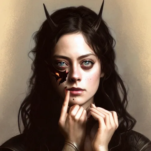 Image similar to beautiful Kaya Scodelario as Bat Girl, western, closeup, D&D, fantasy, intricate, elegant, highly detailed, digital painting, artstation, concept art, matte, sharp focus, illustration, art by Artgerm and Greg Rutkowski and Alphonse Mucha