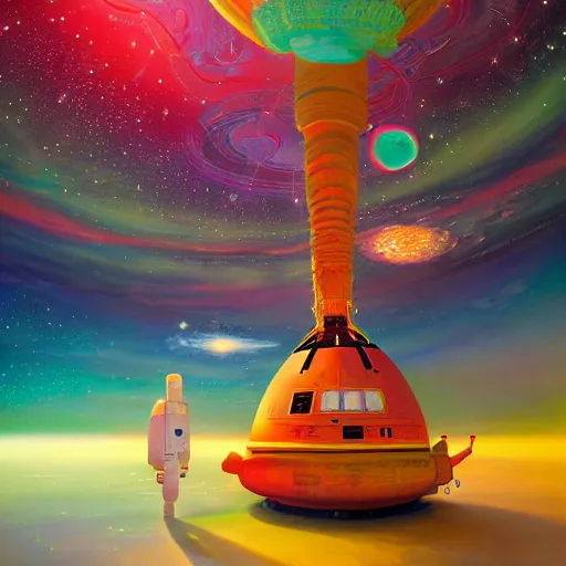 Prompt: Liminal space in outer space by Choi Jeong Hwa