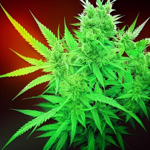 Image similar to electronic weed, realism, green smoke