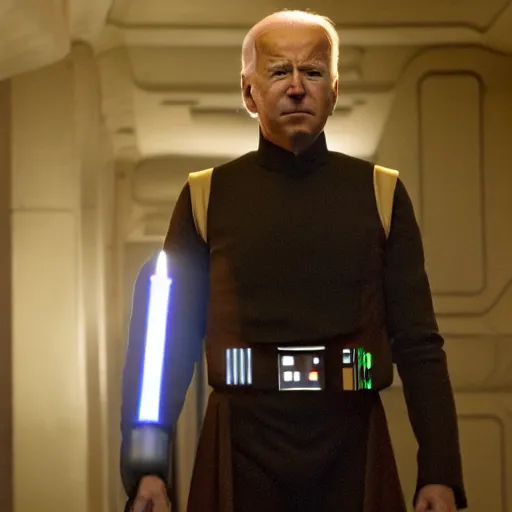 Prompt: joe biden as princess leia in star wars episode 6, 8k resolution, full HD, cinematic lighting, award winning, anatomically correct