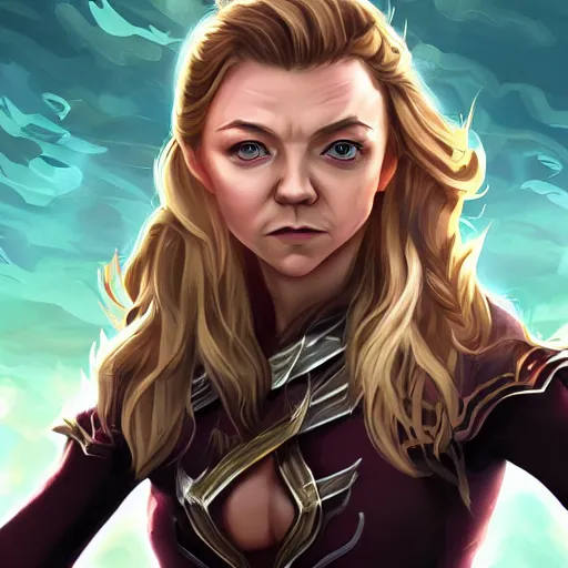 Image similar to Natalie Dormer as a League of Legends champion. Digital Art