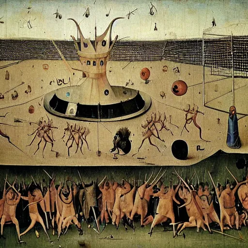 Prompt: real madrid by hieronymus bosch