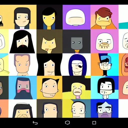 Prompt: a screenshot of a man with black hair from adventure time. cartoon network. character design.