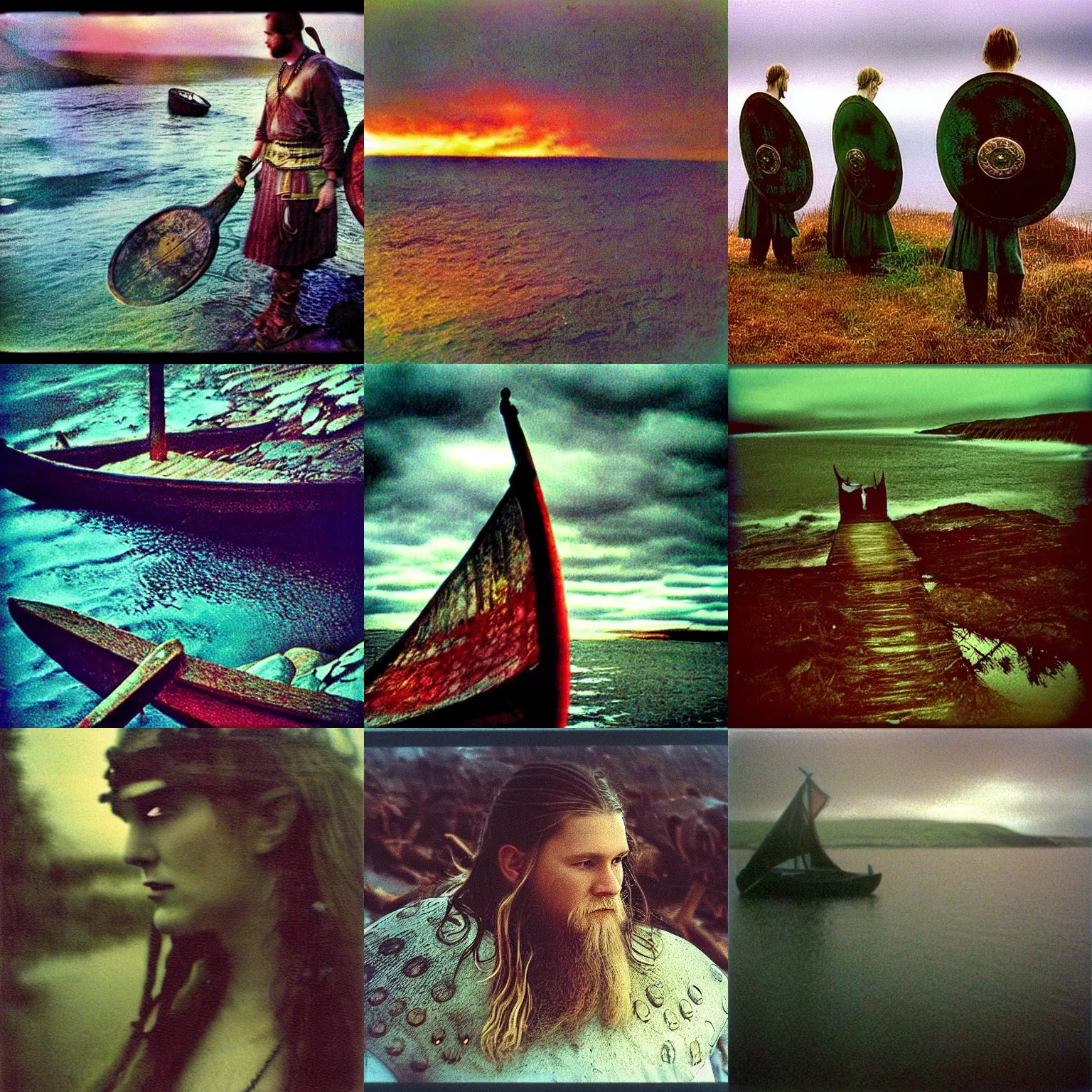 Image similar to Beautiful colored-photo cameraphone 2005 soft liminal Photograph of Vikings