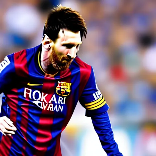 Image similar to Lionel Messi in WandaVision very detailed 4k quality super realistic