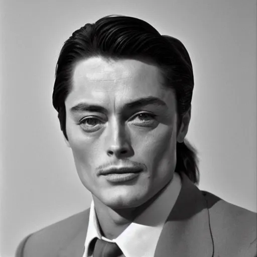 Image similar to a perfect portrait of Alain Delon