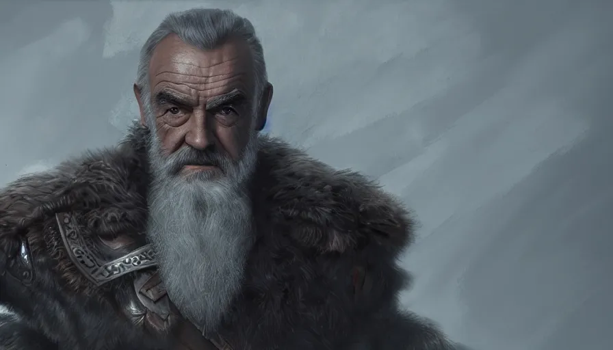 Prompt: Sean Connery is Odin, hyperdetailed, artstation, cgsociety, 8k