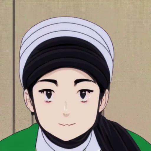 Image similar to closeup portrait of Naganohara Yoimiya Converts to Islam