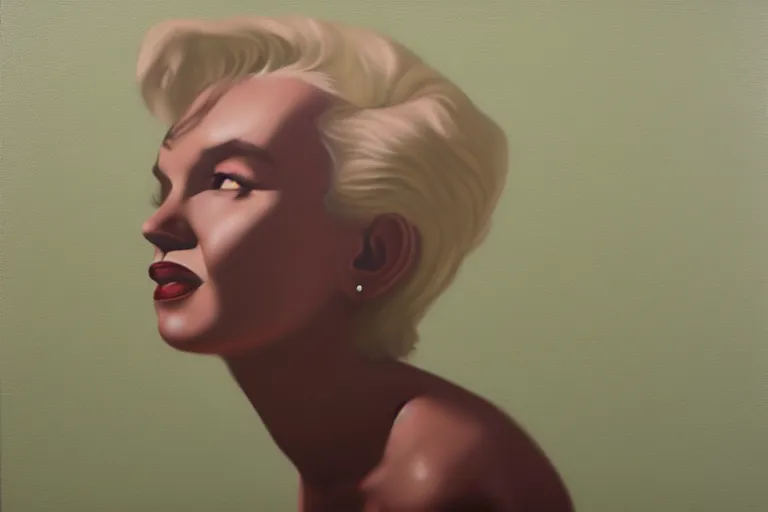 Image similar to portrait of merlyn monroe artwork by tim eitel