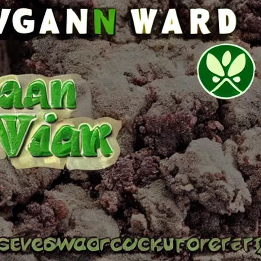 Image similar to vegan war