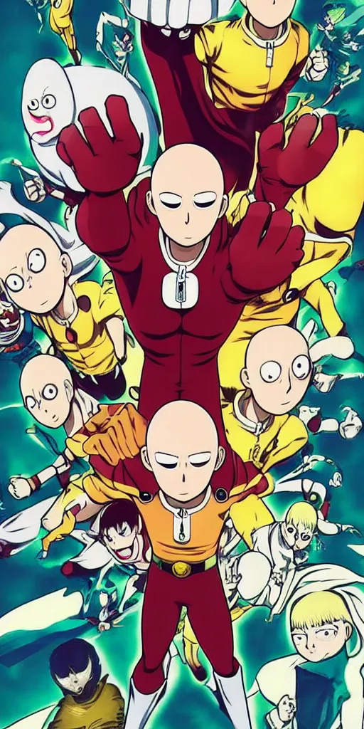 KREA - Beautiful Anime key visual of One Punch Man season 3, Studio  Madhouse, Kyoto Animation, highly detailed, digital art, artstation