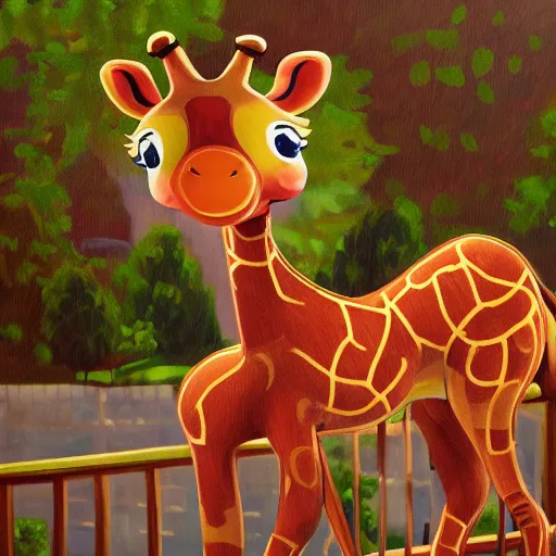 Prompt: Geoffrey the giraffe Toys”R”Us mascot, dynamic lighting, cinematic, establishing shot, extremely high detail, shining, photo realistic, cinematic lighting, intricate line drawings, 8k resolution, oil painting on canvas