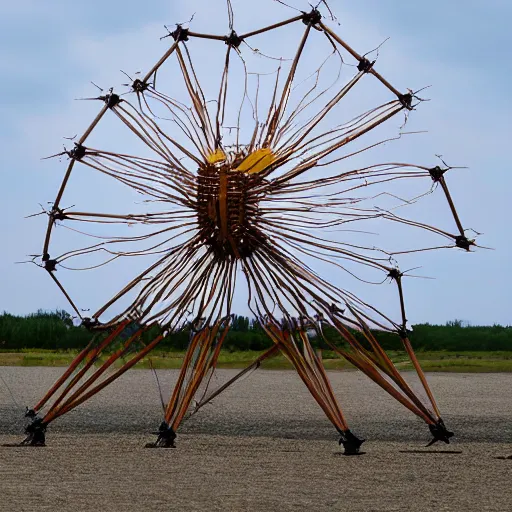 Image similar to a strandbeest by theo jansen