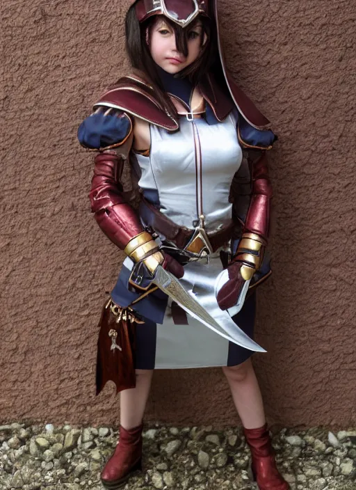 Image similar to a full portrait photo of real - life princess garnet dagger final fantasy ix, f / 2 2, 3 5 mm, 2 7 0 0 k, lighting, perfect faces, award winning photography.