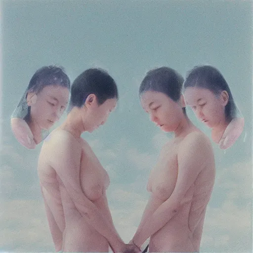 Image similar to seraphim, mixed media, collage, 9 0 s, by rinko kawauchi