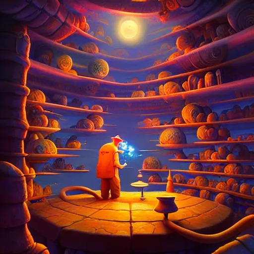 Image similar to beautiful detailed realistic illustration of a wizards laboratory, cinematic, rob gonsalves, paul lehr, john stephens, archan nair, anton fadeev, josan gonzalez, hi - fructose, artgerm, wlop, 8 k