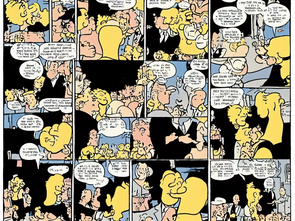 Image similar to Tin Tin gets married by Hergé