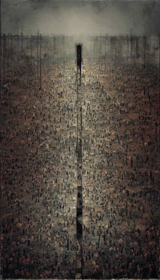 Prompt: the end of the world, by dan witz