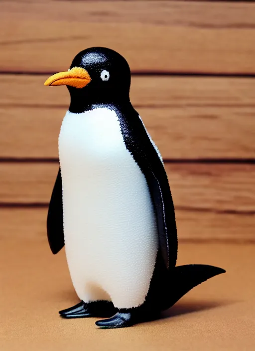Prompt: 80mm resin detailed miniature of fluffy penguin, Product Introduction Photos, 4K, Full body, simple background
