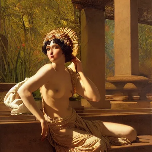 Image similar to dipression as greek goddes, craig mullins, j. c. leyendecker, lights, art by ernst haeckel, john william godward, hammershøi,,