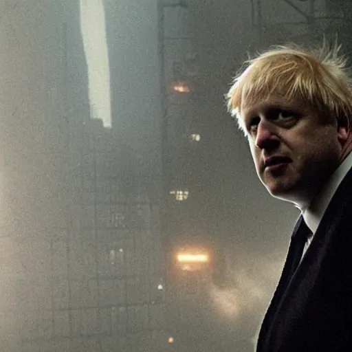 Prompt: Boris Johnson as a Blade Runner