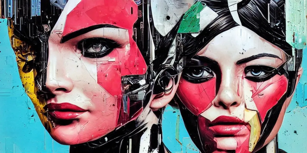 Image similar to a sculpture of a single female android, by MARVEL comics and Sandra Chevrier