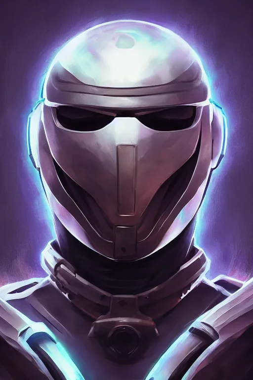 Image similar to epic mask helmet robot ninja portrait stylized as fornite style game design fanart by concept artist gervasio canda, behance hd by jesper ejsing, by rhads, makoto shinkai and lois van baarle, ilya kuvshinov, rossdraws global illumination radiating a glowing aura global illumination ray tracing hdr render in unreal engine 5