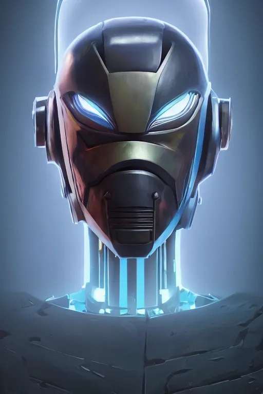 Image similar to epic mask helmet robot ninja portrait stylized as fornite style game design fanart by concept artist gervasio canda, behance hd by jesper ejsing, by rhads, makoto shinkai and lois van baarle, ilya kuvshinov, rossdraws global illumination radiating a glowing aura global illumination ray tracing hdr render in unreal engine 5