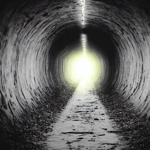 Image similar to sometimes life is like this dark tunnel. you can't always see the light at the end of the tunnel, but if you just keep moving... you will come to a better place.