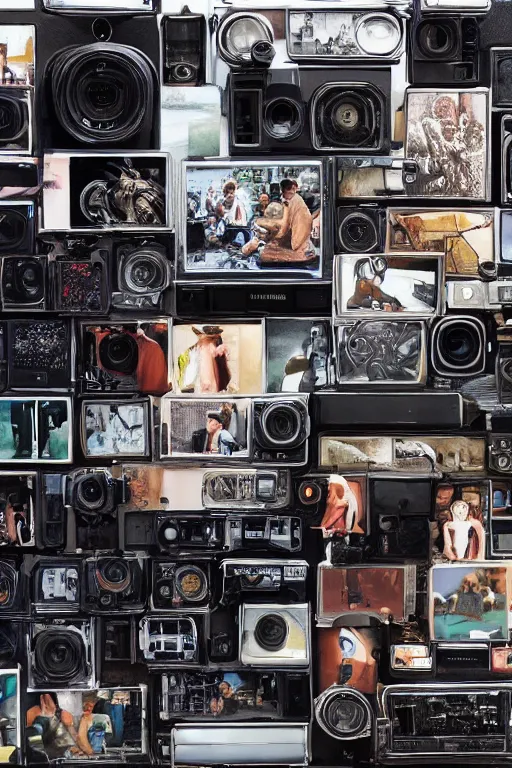 Image similar to The most complex looking camera like machine ever made, photo taken by someone who doesn't know how to use a camera by Annie Lebovitz and Steve McCurry Ultra detailed, hyper realistic, 4k