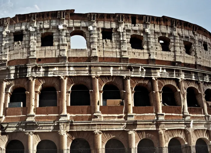 Image similar to flooded colosseum rome smoke