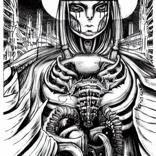 Prompt: H.R Giger seinen manga ☕🍩🌞!!!!