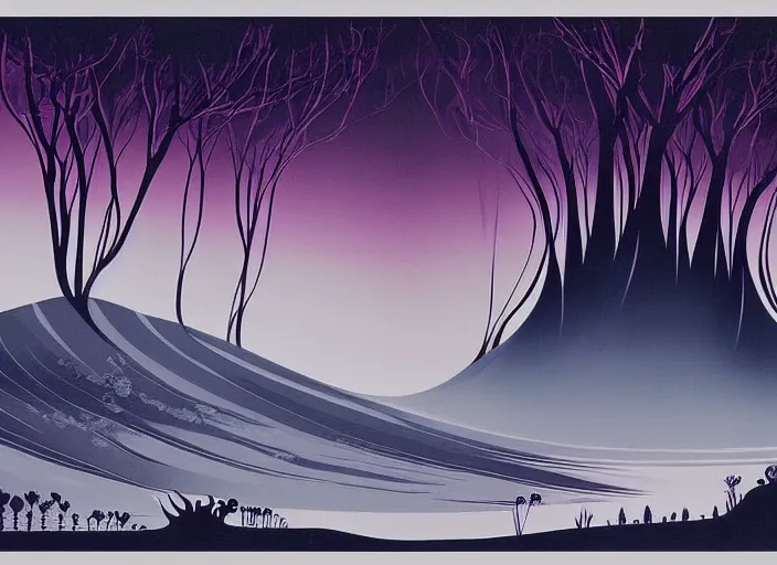 Prompt: a monster by eyvind earle, matte painting, aesthetic