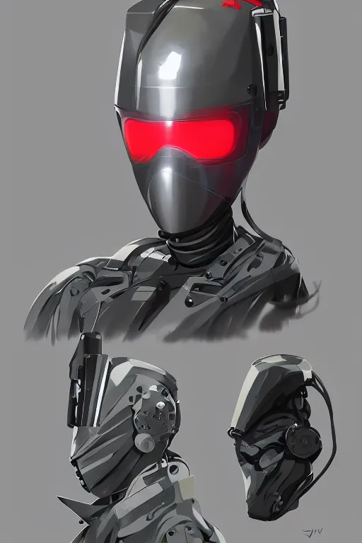 Image similar to robot ninja mask helmet metal gear solid training suit swat commando, aesthetic octane render, 8 k hd resolution, by ilya kuvshinov and cushart krentz and gilleard james, by carl warner and jim woodring, trending on artstation : 1. 5, sweet joy harmony color scheme