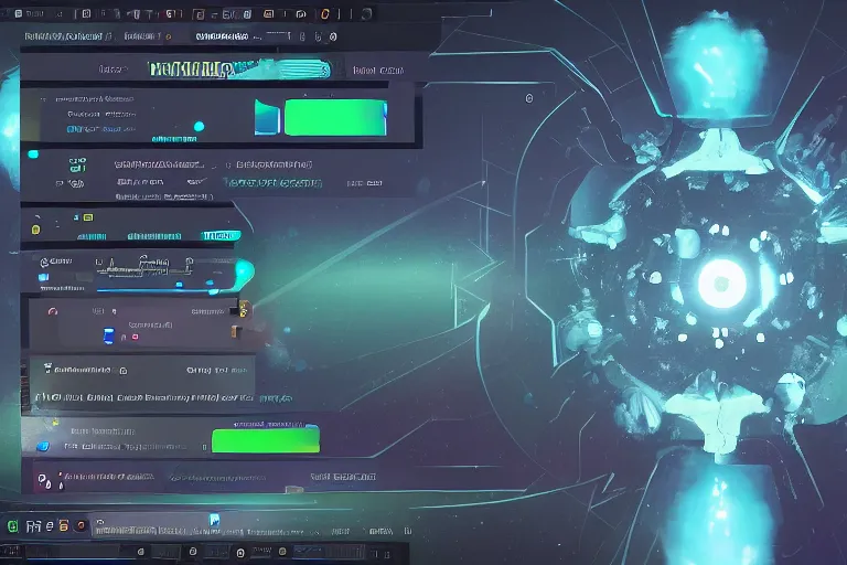 Prompt: An interface!!!!! of a program called UniSee that peeks into the multiverse, 4k, 8k, trending on artstation, artstation GUI, artstation interface