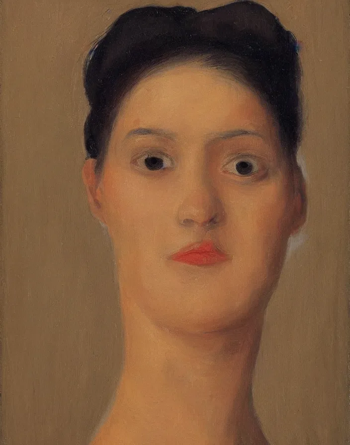 Image similar to ocampo octavio painting, face portrait of a woman
