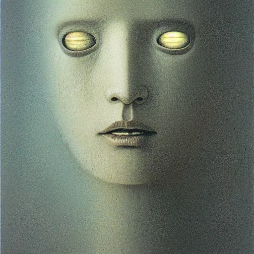 Image similar to selenite by Beksinski