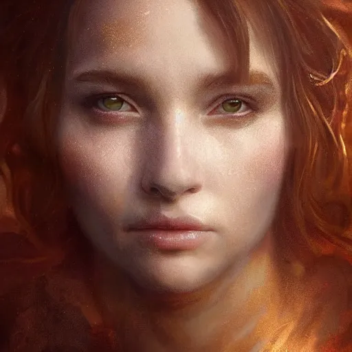 Image similar to majestic gracious regal female angel portrait, atmospheric lighting, painted, ethereal, intricate, volumetric lighting, beautiful, rich deep colours masterpiece, golden hour, sharp focus, ultra detailed, by leesha hannigan, ross tran, thierry doizon, kai carpenter, ignacio fernandez rios