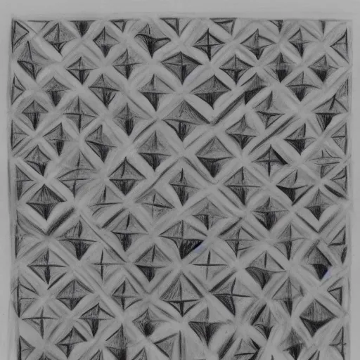 Image similar to mc esher charcoal drawing of tessellation of robots