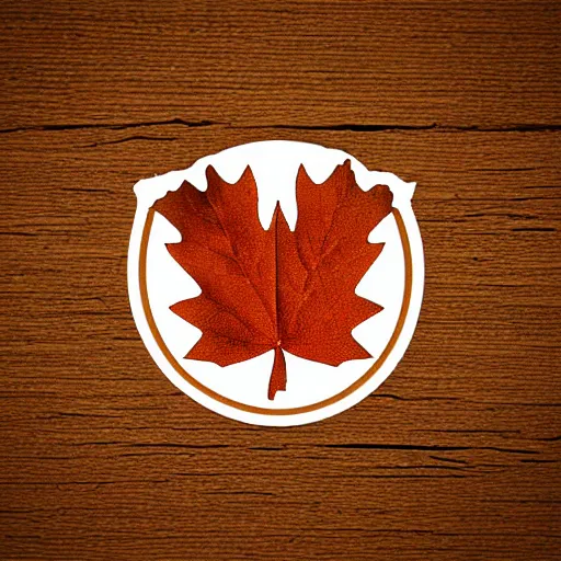 Image similar to maple leaf moose logo, graphic design, best logo, simple art