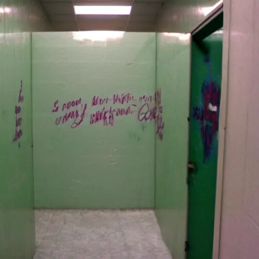 Image similar to restroom stall graffiti