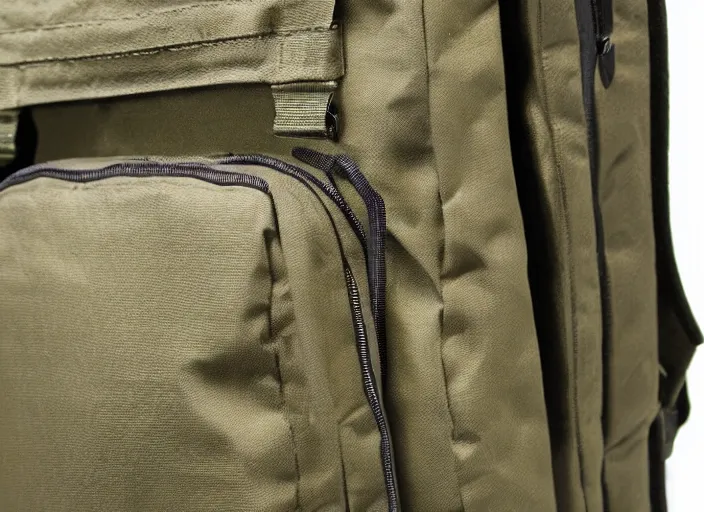 Image similar to military backpack close up