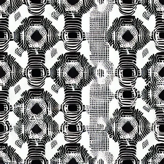 Image similar to seamless abstract pattern, black and white