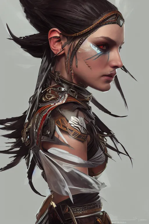 Prompt: symmetry!! portrait of assasins creed kasandra in the style of horizon zero dawn, machine face, intricate, elegant, highly detailed, digital painting, artstation, concept art, smooth, sharp focus, illustration, art by artgerm and greg rutkowski and alphonse mucha, 8 k