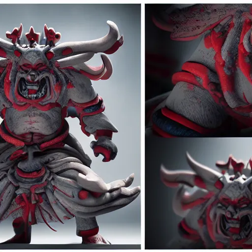 Image similar to Japanese Oni demon, high detail, cinematic, 8k