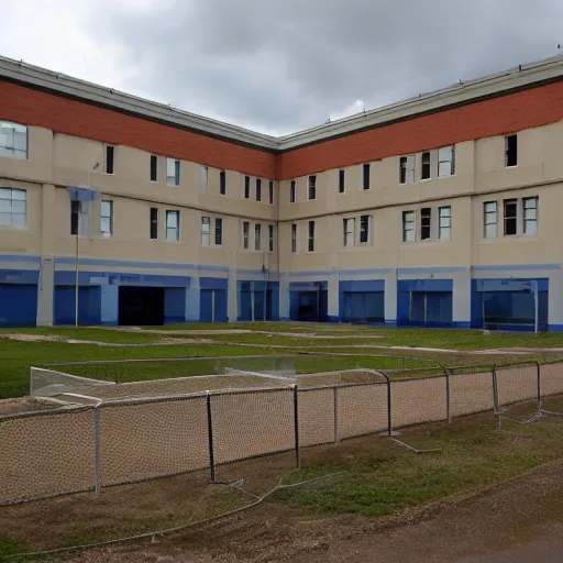 Image similar to a school turned into a prison
