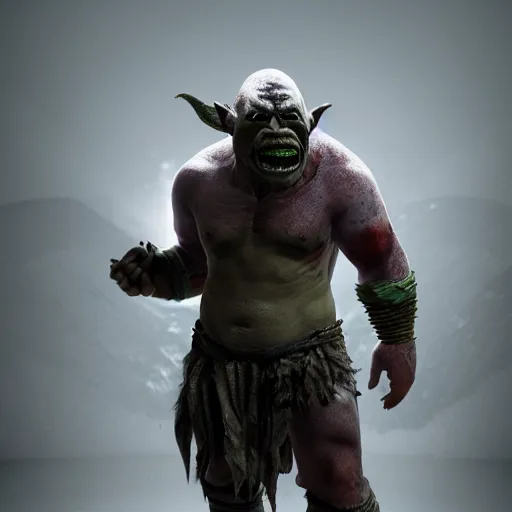 Prompt: an orc, full body, high detail, hd render 8 k 3 d, photorealistic, dramatic lighting